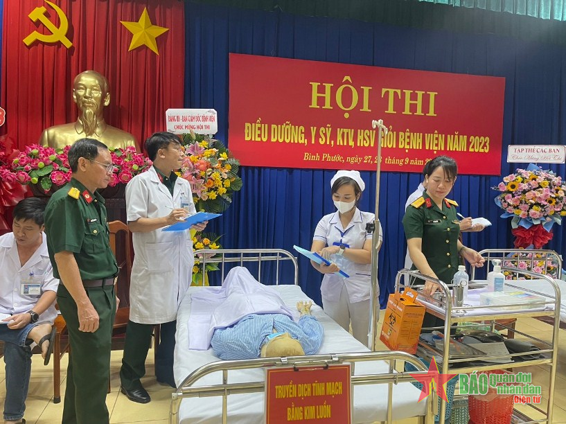 Bệnh viện Quân dân y Binh đoàn 16: Bế mạc Hội thi Điều dưỡng, Y sĩ, Kỹ thuật viên, Hộ sinh viên giỏi năm 2023
